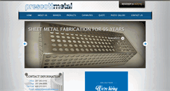 Desktop Screenshot of prescottmetal.com